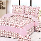 4pcs pink color bedding set AY-1180