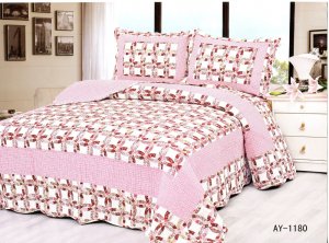 4pcs pink color bedding set AY-1180