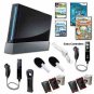 Nintendo Wii Black Holiday Friends Bundle with Remote Plus Games Extra Remote
