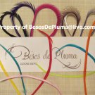 5 Goose Biots for Feather Hair Extensions pink Purple yellow Green orange Brown White ALL COLORS!