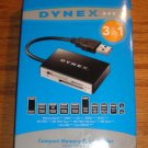 Dynex USB 2.0 3-in-1 Memory Card Reader DX-CR212
