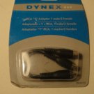 Dynex DX-AD102 RCA Y-Adapter - 1 Male/2 Female