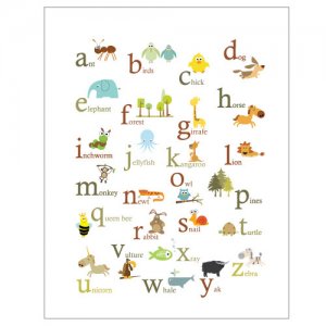 animal posters for baby room