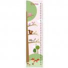 Personalized Canvas Girls Growth Charts- Woodland friends