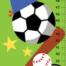 Personalized Boys Sport Canvas Growth Charts - Nersury Decor