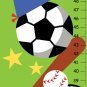 Personalized Boys Sport Canvas Growth Charts - Nersury Decor
