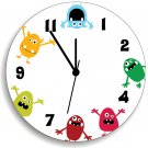 Monsters WALL CLOCK for Kids Bedroom