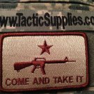 AR15 M16 RifleTexas Independence Come and Take it Velcro Patch