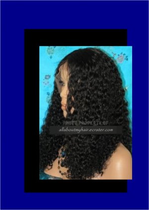 18" CURLY LACE WIG