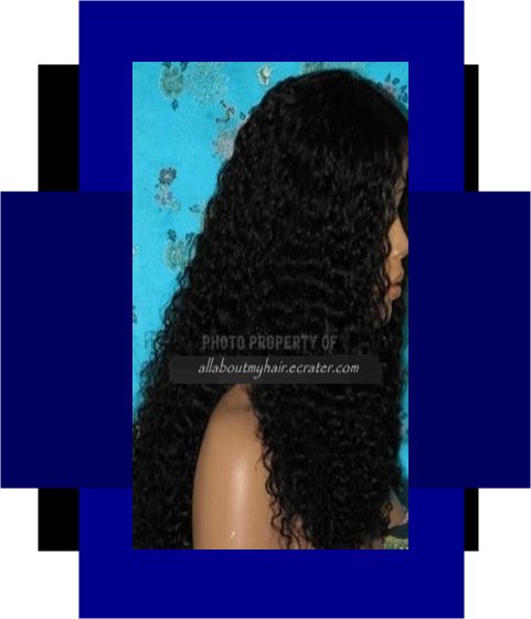 20" CURLY LACE WIG