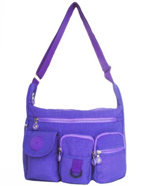 HONG YE Pure Stripe Slouch Bag,sku:hb75blue1