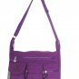 HONG YE Pure Stripe Slouch Bag,sku:hb75purple4