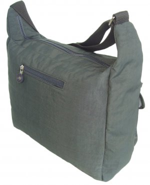 HONG YE Pure Stripe Slouch Bag,sku:hb75grey6
