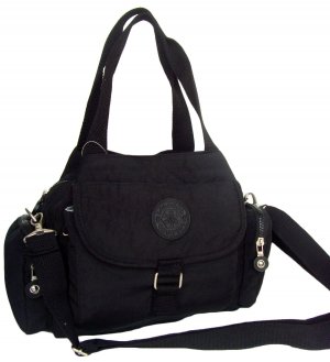 HONG YE Pure Stripe Slouch Bag,sku:hb77black3