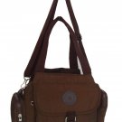HONG YE Pure Stripe Slouch Bag,sku:hb77brown6