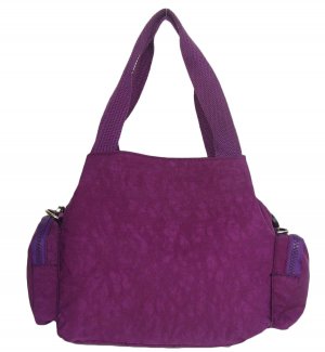 HONG YE Pure Stripe Slouch Bag,sku:hb77purple7