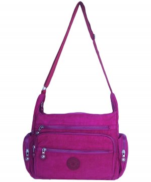HONG YE Pure Stripe Slouch Bag,sku:hb78red2