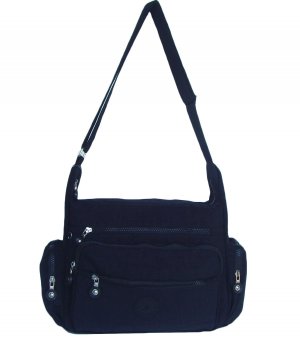 HONG YE Pure Stripe Slouch Bag,sku:hb78black5