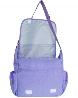 HONG YE Pure Stripe Slouch Bag,sku:hb79purple3
