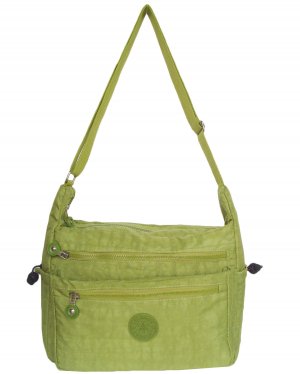 HONG YE Pure Stripe Slouch Bag,sku:hb80green4
