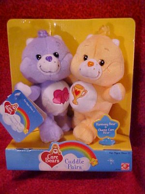 Care Bears Cuddle Pairs HARMONY & CHAMP Plush NIB Free Shipping!