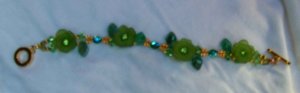 Swarovski crystal and silver bracelet