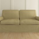 IKEA EKTORP 3 seater sofa Custom slipcover in Kino Green.