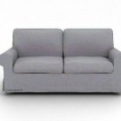 IKEA EKTORP 3 seater sofa Custom slipcover in Kino Ash