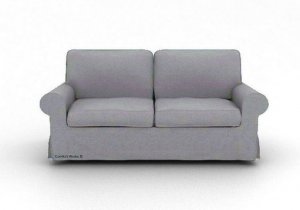 IKEA EKTORP 3 seater sofa Custom slipcover in Kino Ash