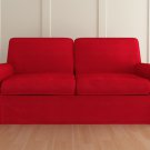 IKEA EKTORP 3 seater sofa Custom slipcover in Kino Red