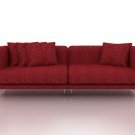 IKEA TYLÖSAND 1 ARM 2 SEAT Custom SOFA (loveseat) SLIPCOVER in Nomad Red