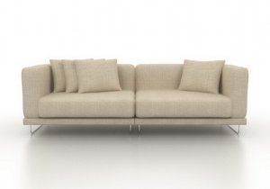 IKEA TYL&Atilde;�SAND 1 ARM 2 SEAT Custom SOFA (loveseat) SLIPCOVER  in Nomad Sand