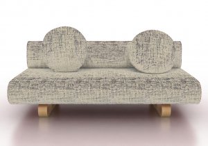 IKEA Allerum Sofabed Custom Slipcover in Nomad Grey