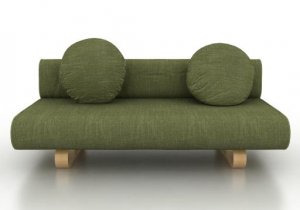 IKEA Allerum Sofabed Custom Slipcover in Nomad Green