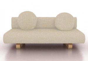 IKEA Allerum Sofabed Custom Slipcover in Nomad Sand