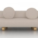 IKEA Allerum Sofabed Custom Slipcover in Rouge Velvet Sand
