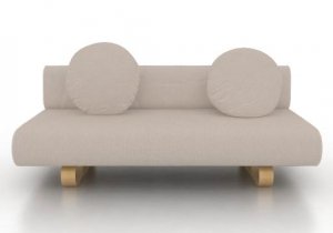 Ikea Allerum Sofabed Custom Slipcover In Rouge Velvet Sand Ikea Allerum Sofabed Custom Slipcover