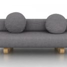 IKEA Allerum Sofabed Custom Slipcover in Rouge Velvet Ash