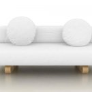 IKEA Allerum Sofabed Custom Slipcover in Gaia White