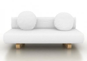 IKEA Allerum Sofabed Custom Slipcover in Gaia White