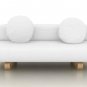 IKEA Allerum Sofabed Custom Slipcover in Gaia White