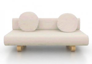 IKEA Allerum Sofabed Custom Slipcover in Gaia Sand