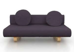 IKEA Allerum Sofabed Custom Slipcover in Gaia Charcoal