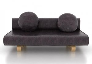 IKEA Allerum Sofabed Custom Slipcover in Urbanskin Kramfors Leather