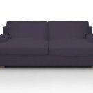 IKEA Goteborg 3 Seater Custom Slipcover in Gaia Charcoal  -Cotton