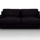 IKEA Goteborg 3 Seater Custom Slipcover in Rouge Velvet Black