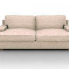 IKEA Goteborg 3 Seater Custom Slipcover in Rouge Velvet Sand