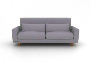 Ikea Nikkala 3 Seater Custom Slipcover In Gaia Fog