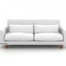IKEA Nikkala 3 seater Custom slipcover in Gaia Pure White