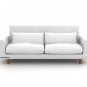 IKEA Nikkala 3 seater Custom slipcover in Gaia Pure White